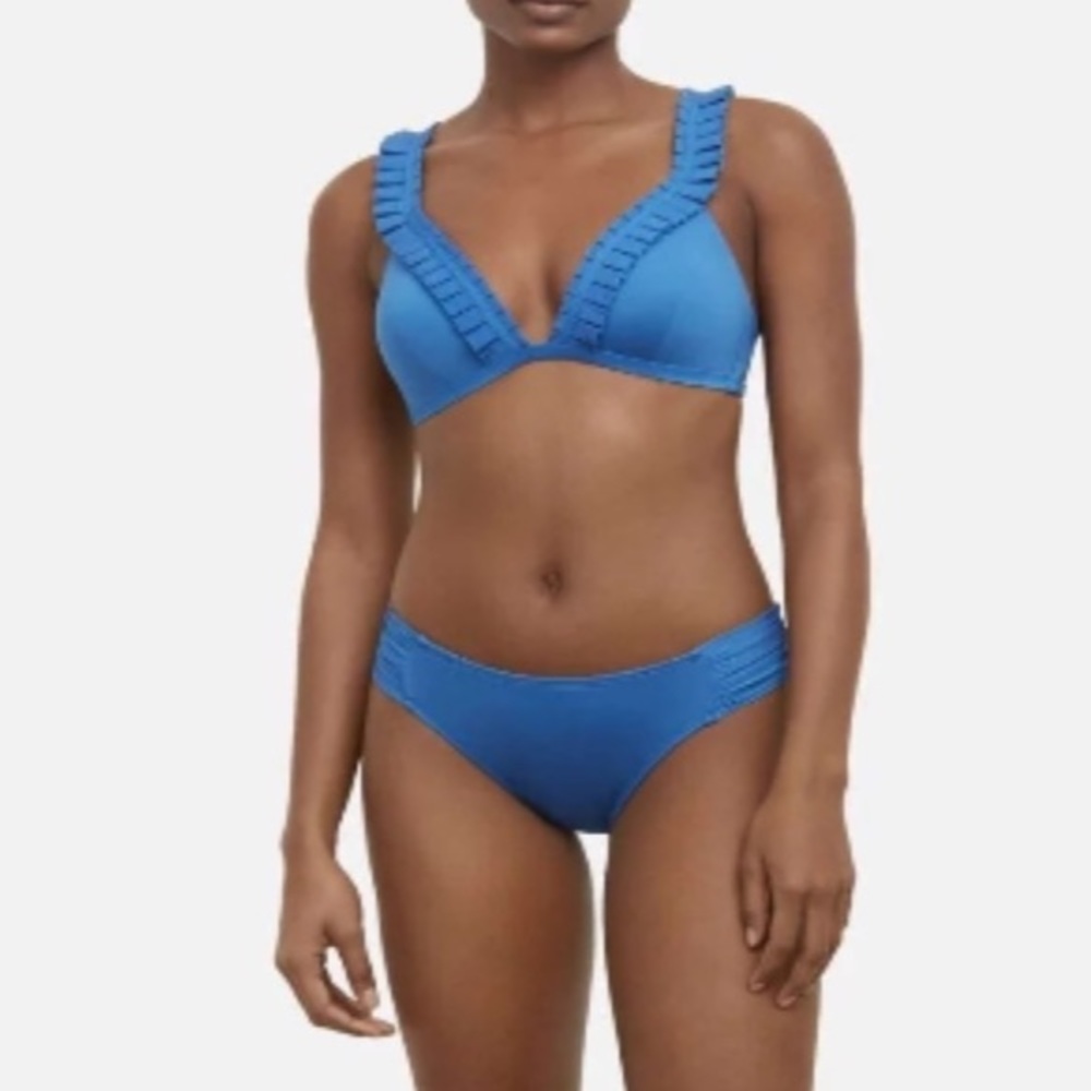 NWOT Kenneth Cole Electric Blue Bikini Top Size 38C